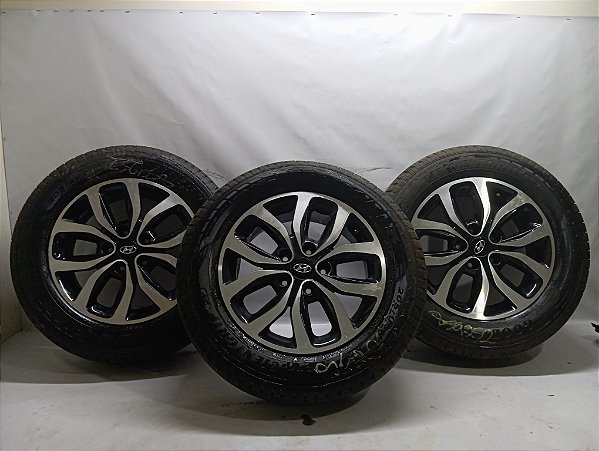 RODA ORIGINAL LIGA LEVE ALUMINIO E PNEU 205/65/16 CRETA 2023