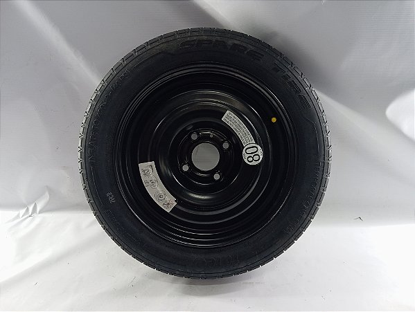 RODA STEP ESTEPE ORIGINAL PNEU ZERO SEM USO PEUGEOT 208 2022