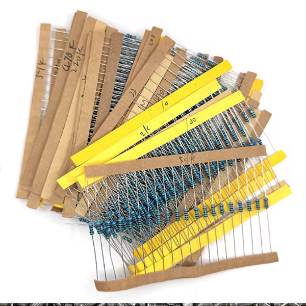 KIT 600 RESISTORES MICRO AXIAL 1/4W RESISTOR 1%