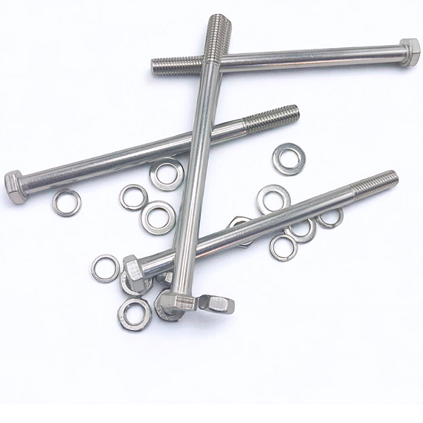 KIT 5 PARAFUSOS MEIA ROSCA PARCIAL SEXTAVADO INOX M10*120MM