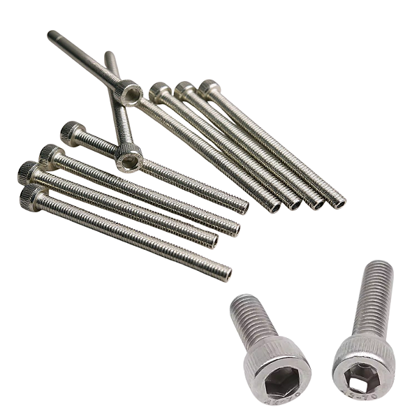 KIT 10 PARAFUSOS ALLEN INOX M5X60MM - 6CM QUALIDADE