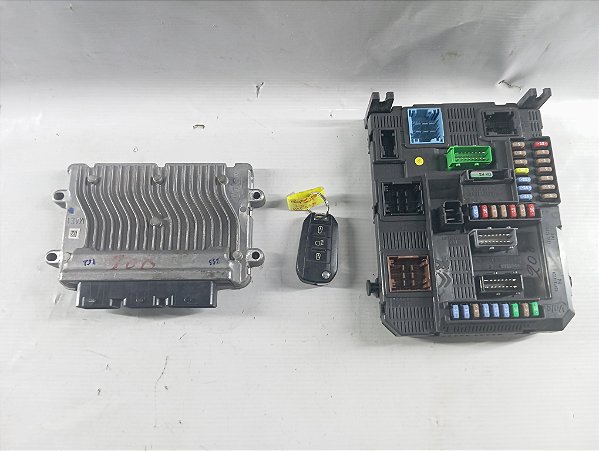 KIT CODE MODULO INJEÇAO PEUGEOT 208 2013 2014 1.5
