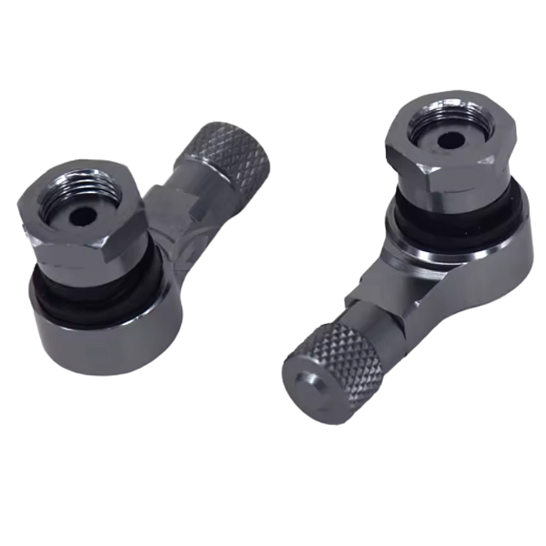 2 Bico Pneu 90 Graus Valvula Roda Sem Câmara Carro Moto 2 Un