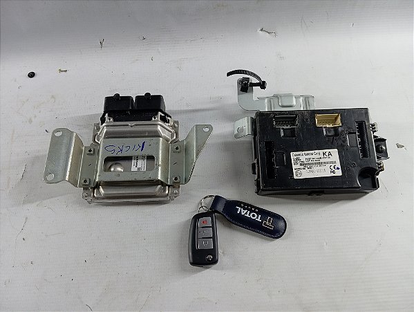 KIT CODE MODULO INJEÇÃO CHAVE KICKS 1.6 AUTO 2025 400 KM ROD