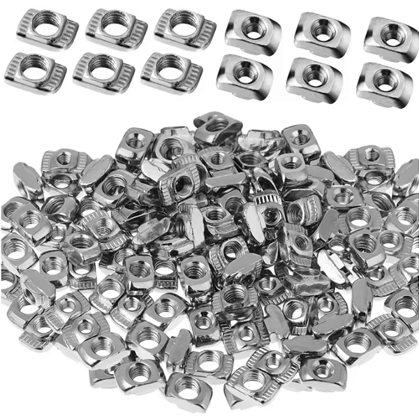 KIT 30 PORCAS MARTELO DESLIZANTES M6 SERIE 40 PORCA T PERFIL