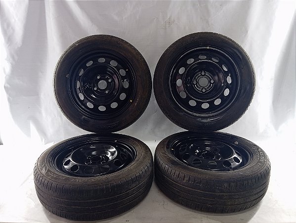 JOGO RODAS FERRO COM PNEUS 185/60 R15 ORIGINAL YARIS 2023