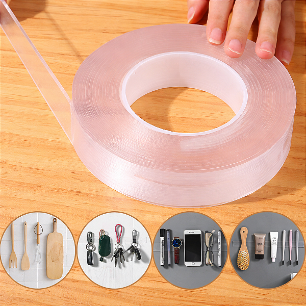 FITA DUPLA FACE IMPERMEAVEL SUPER FORTE 3CMX5M REUTILIZAVEL