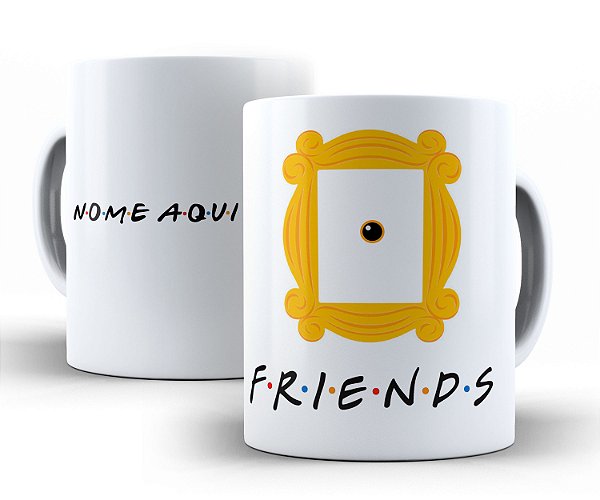 Caneca Personalizada Friends + Porta Copo