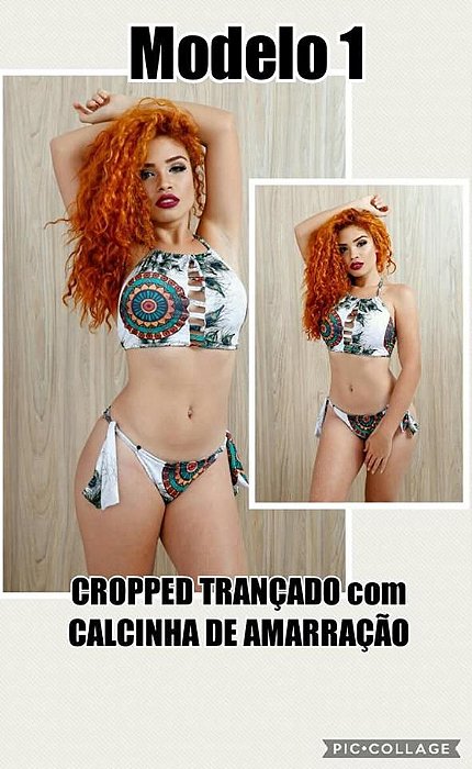 BIQUINI CROPPED TRANÇADO
