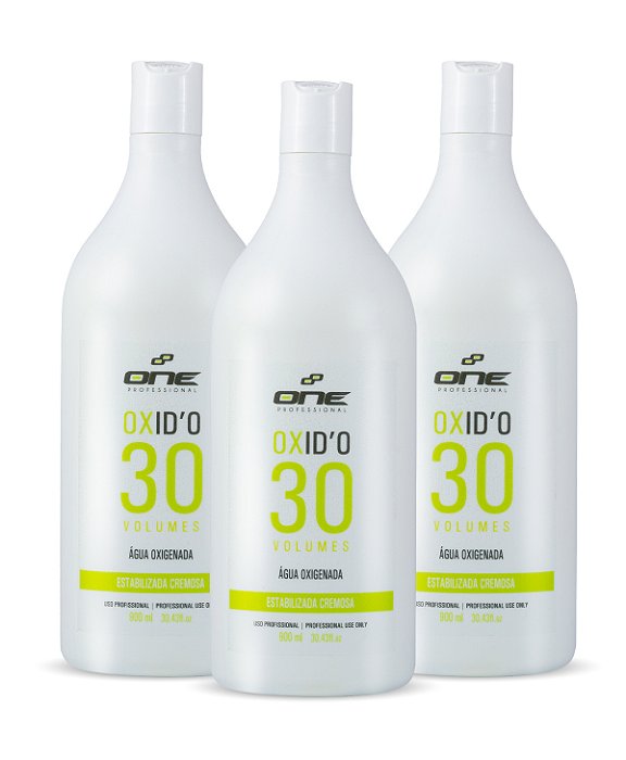 Kit 3 unid de Água Oxigenada 30 vl One Professional 900ml FRETE GRÁTIS