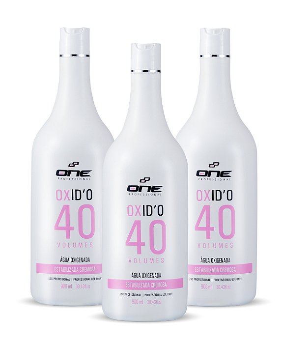 Kit 3 unid de Água Oxigenada 40 vl One Professional 900ml FRETE GRÁTIS