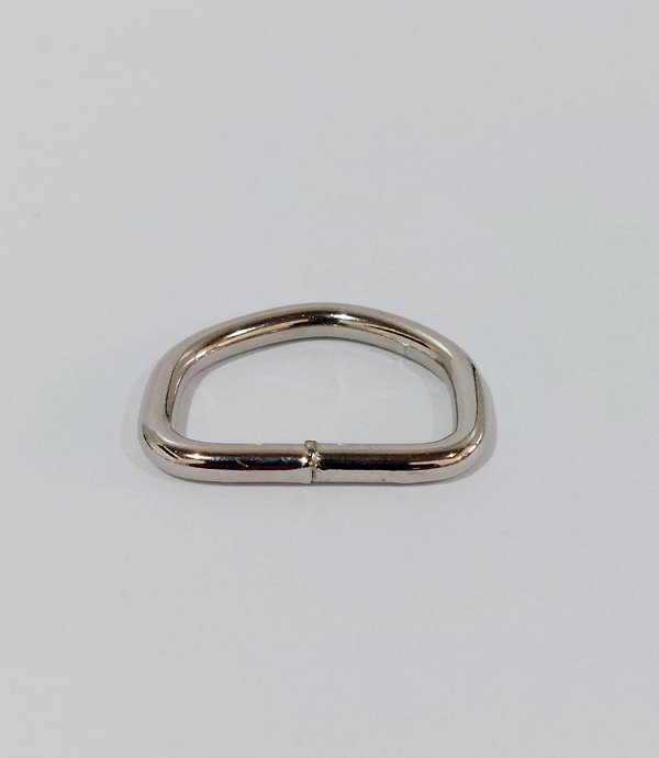 Meia Argola 22 Mm - Niquelada 10 Unidades