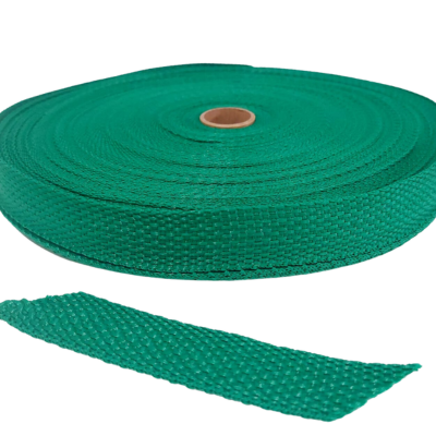 Fita Nylon Cbr 25Mm - Verde Bandeira- Rl 50 Metros