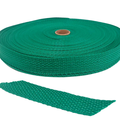 FITA NYLON CBR 25MM - VERDE BANDEIRA- RL 50 METROS