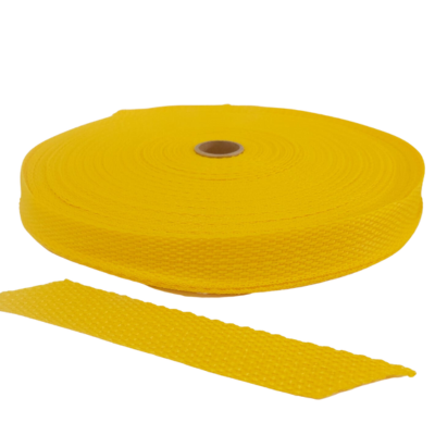Fita Nylon Cbr 25Mm - Amarelo Ouro  - Rl 50 Metros