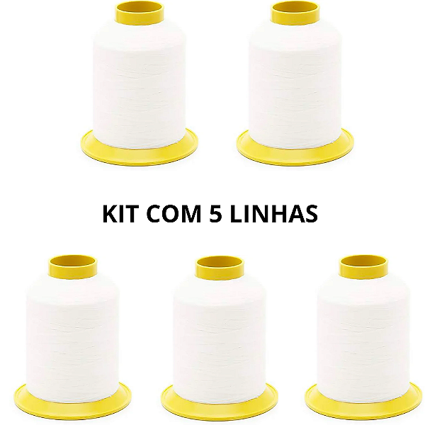 Kit com 5 Linhas Nylon N°60 - Linhasita - 80G