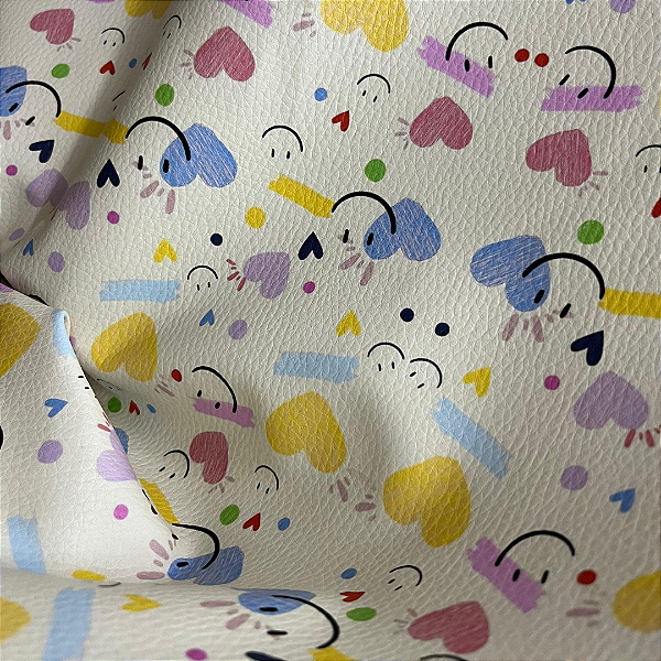 Dollaro  Estampado Coração - 1/2 Metro