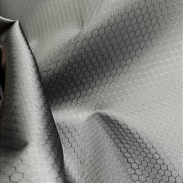 Nylon Colmeia - Preto 1/2 Metro