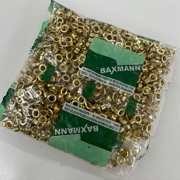 ILHOS DOURADO BAXMANN 54/ PCTE 1.000 UNIDADE