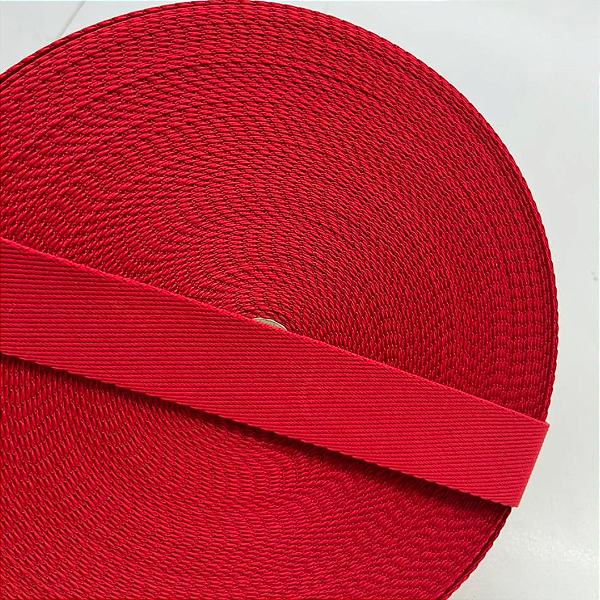 Alça Chic -  Vermelho 30MM - Rolo com 25MM