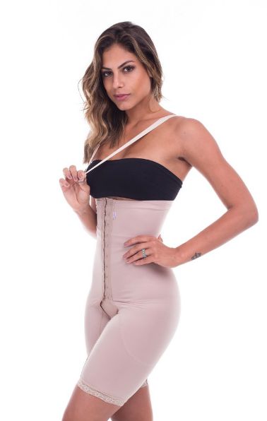 Cinta Cintura Alta com Perninhas e Fecho Frontal - 1606 Biobela