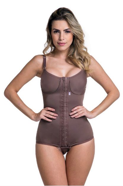 Body Modelador Cavadinho Linha Premium com Fecho Frontal Biobela 16302