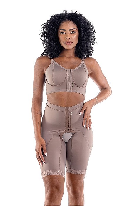 Cinta Cintura Baixa, Short e Fecho Frontal - Linha Premium Biobela 16335