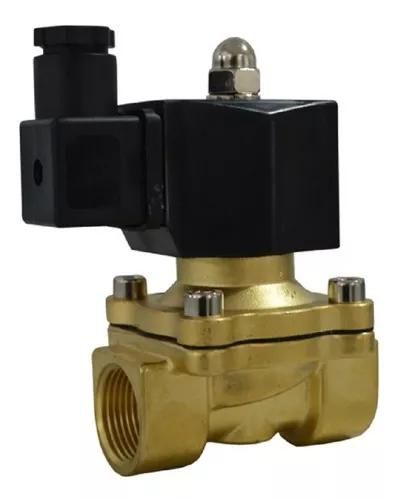 Válvula Solenoide Diafragma 2/2 Vias 1/2" Normal Fechada Em Latão Vedação Nbr Rosca Bsp