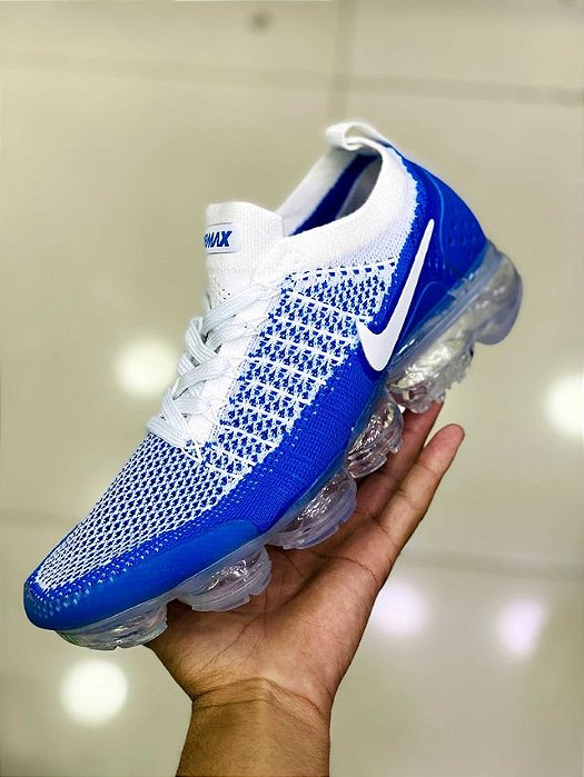 Tenis Nike Vapor Max Azul e Branco Frete Gratis Outlet Magrinho Os Melhores Precos so Aqui