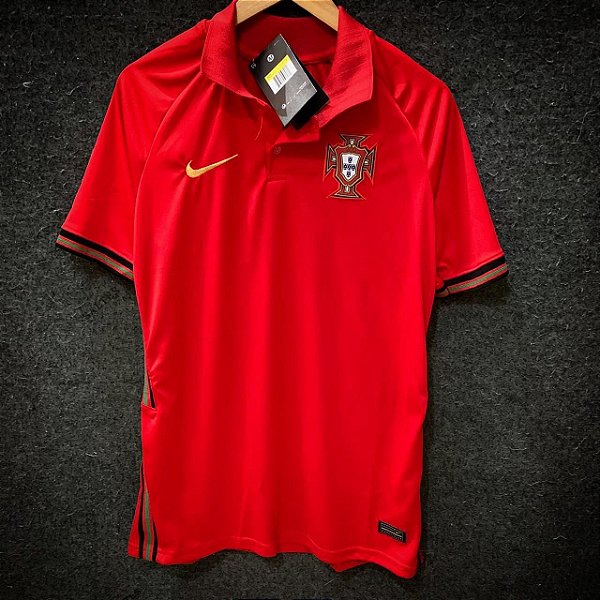 Camisa Polo  Portugal Vermelha 2022 Masculina