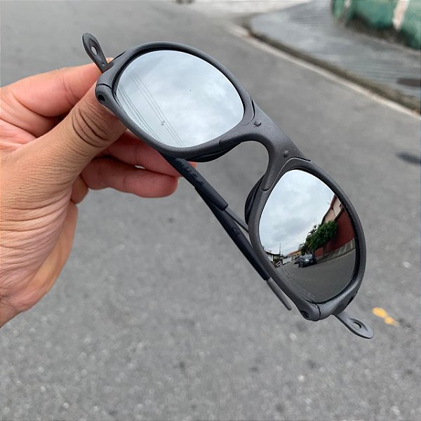 Óculos Oakley Double-X lente Prata Brilho Reto Armação X-Metal Frete Grátis