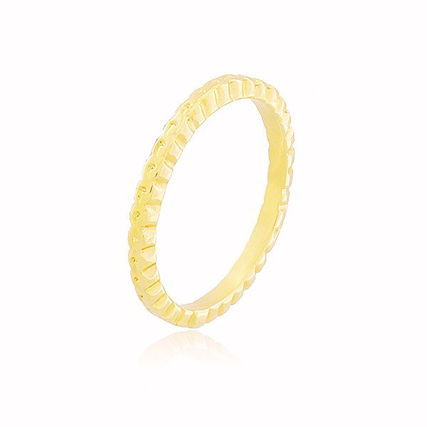 Anel Banho Ouro Quebec 18k