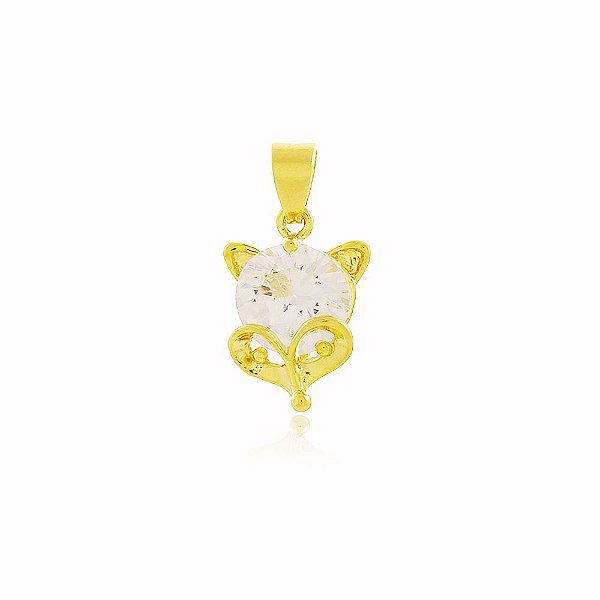 Pingente Cristal Banho Ouro 18k