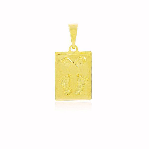 Pingente Pezinhos Banho Ouro 18k