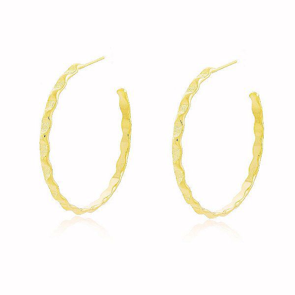 Brinco Argolas Banho Ouro Quebec 18k