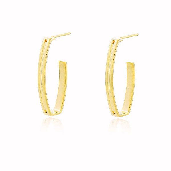 Brinco Argolas Banho Ouro Quebec 18k