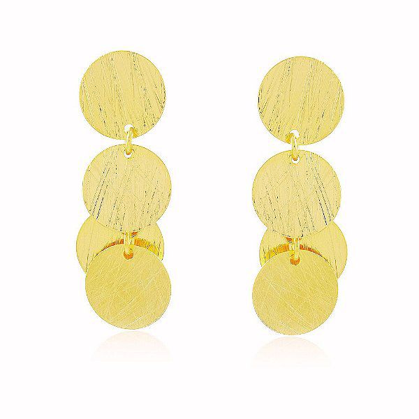 Brinco Bolas Banho Ouro Quebec 18k