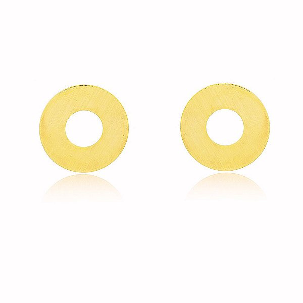 Brinco Redondo Banho Ouro Quebec 18k