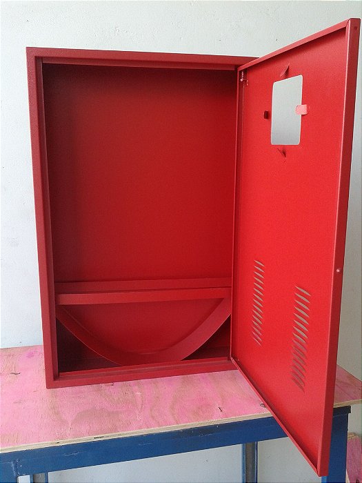 CAIXA DE INCÊNDIO DE CHAPA DE AÇO 750X450X170 EMBUTIR VERMELHO
