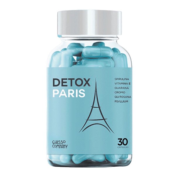 Detox Paris Suplemento Alimentar Natural Com 30 Cápsulas