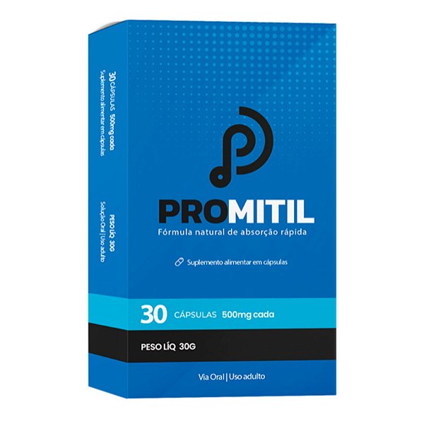 Promitil Suplemento Alimentar Com 30 Cápsulas 500mg