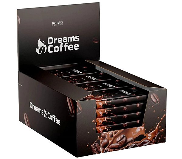 Dreams Coffee em Pó com 30 Sachês 270g Termogênico Sabor Chocolate