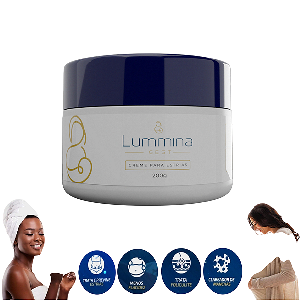 Lummina Gest Creme Para Estrias, Celulite, Manchas e Foliculite 200g