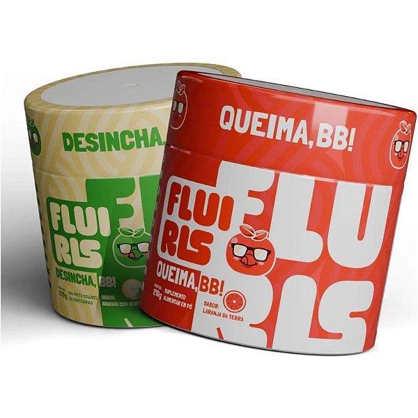 Fluiris Desincha e Fluiris Queima Suplemento Alimentar em Pó 210g