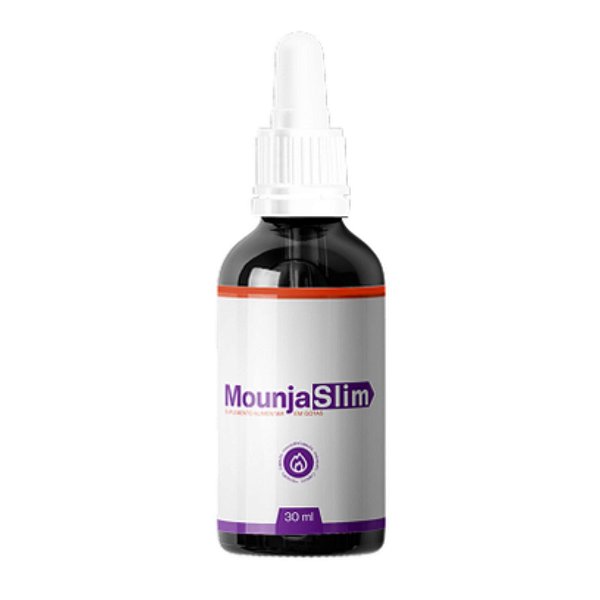 Mounja Slim Gotas Suplemento Alimentar Líquido 30ml Sabor Laranja