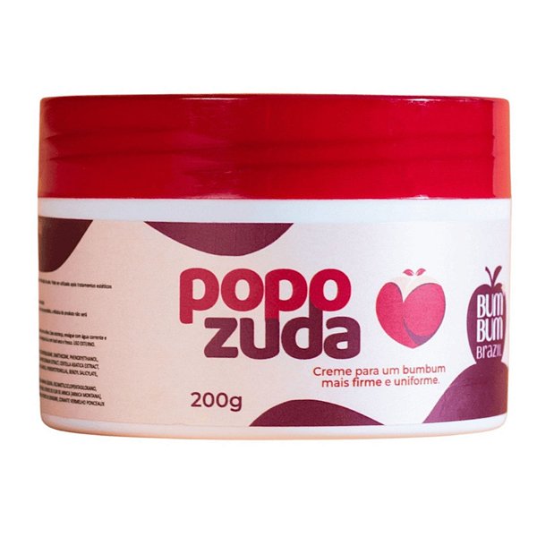 Popozuda Cream Creme Para Glúteos Mais Firmes e Uniformes 200g