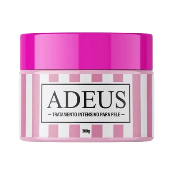 Adeus Creme Rosa Multifuncional Para Pele 300g Estrias, Celulite e Foliculite