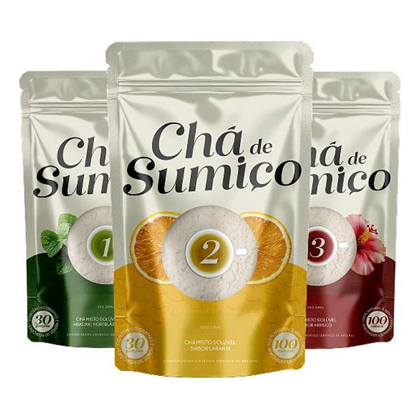 Kit Chá de Sumiço Detox, Tira Líquido e Seca Barriga 150g Cada