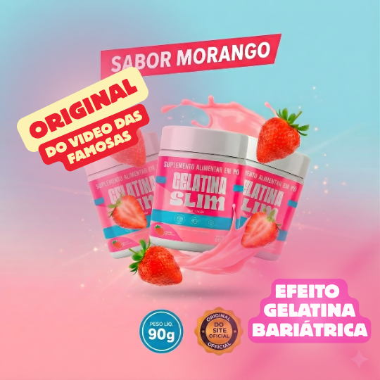 GELATINA SLIM - KIT 2 POTES + 1 GRÁTIS - ORIGINAL