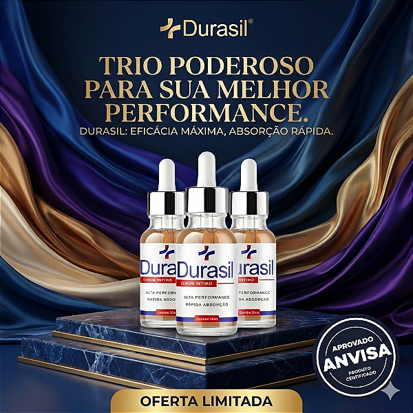 Durasil Sérum Íntimo Masculino 30ml - 3 FRASCOS